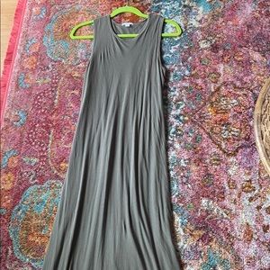 James Perse Maxi Dress in army green